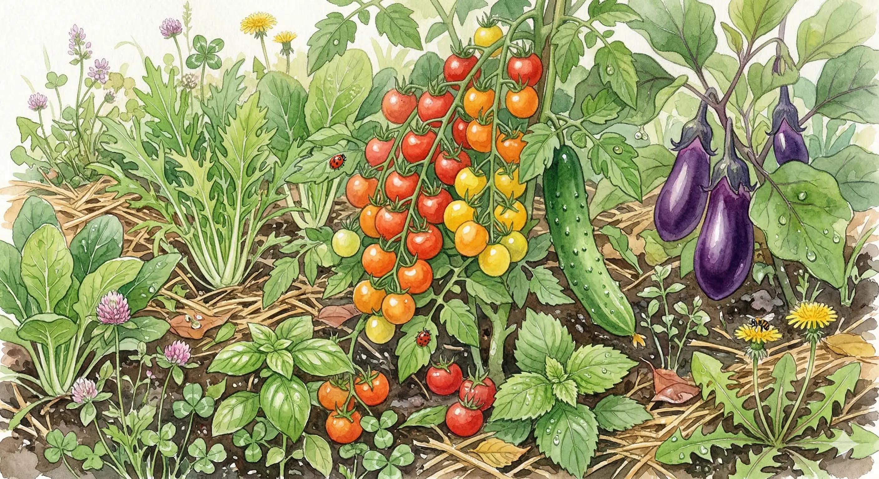 収穫した新鮮な季節野菜